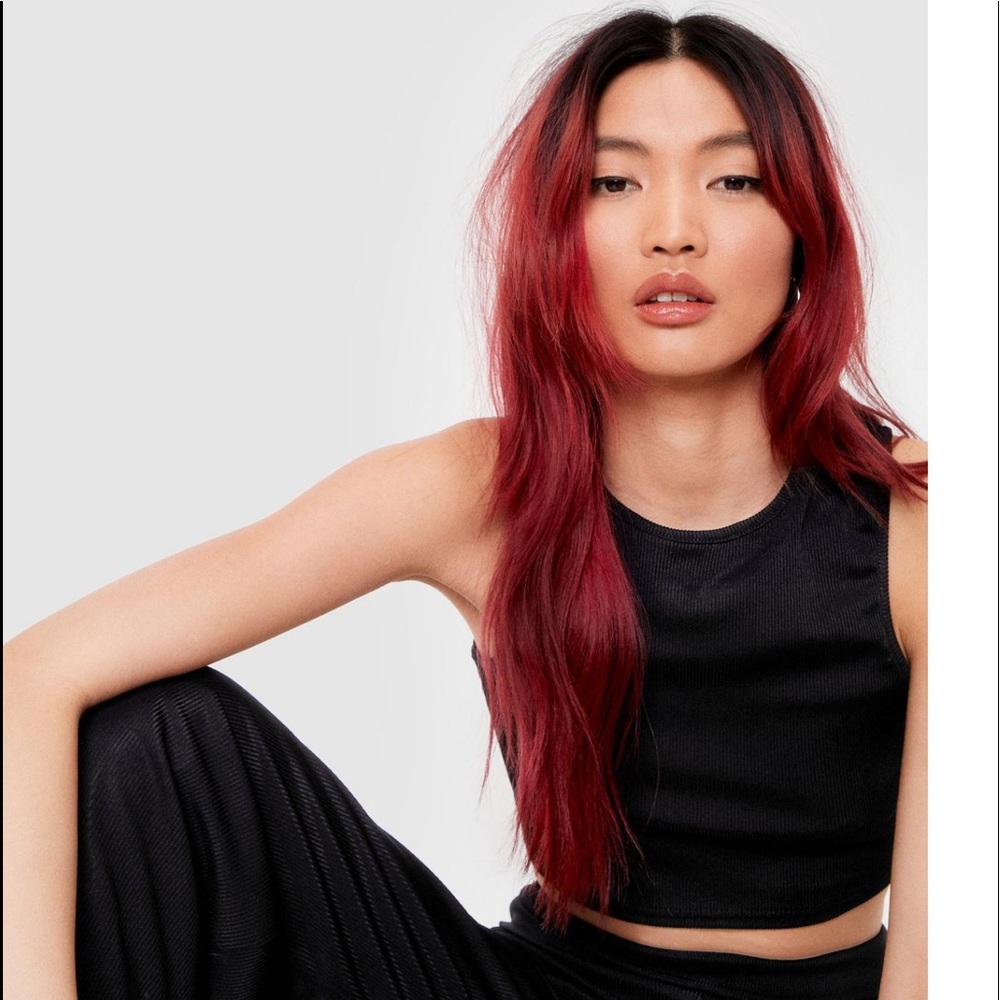 SOLD Black Racerback Crop Top